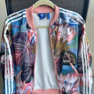 Rare Adidas Originals X Farm Rio Colab Track Jacket Zip Up, S